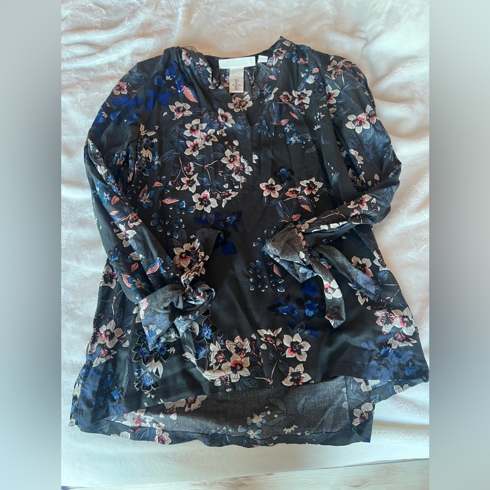 L.O.G. floral blouse, size 2.